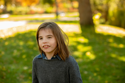 young special needs girl outside l dentist apple valley mn